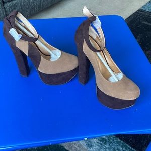 Platform chocolate heels are simply fabulous.